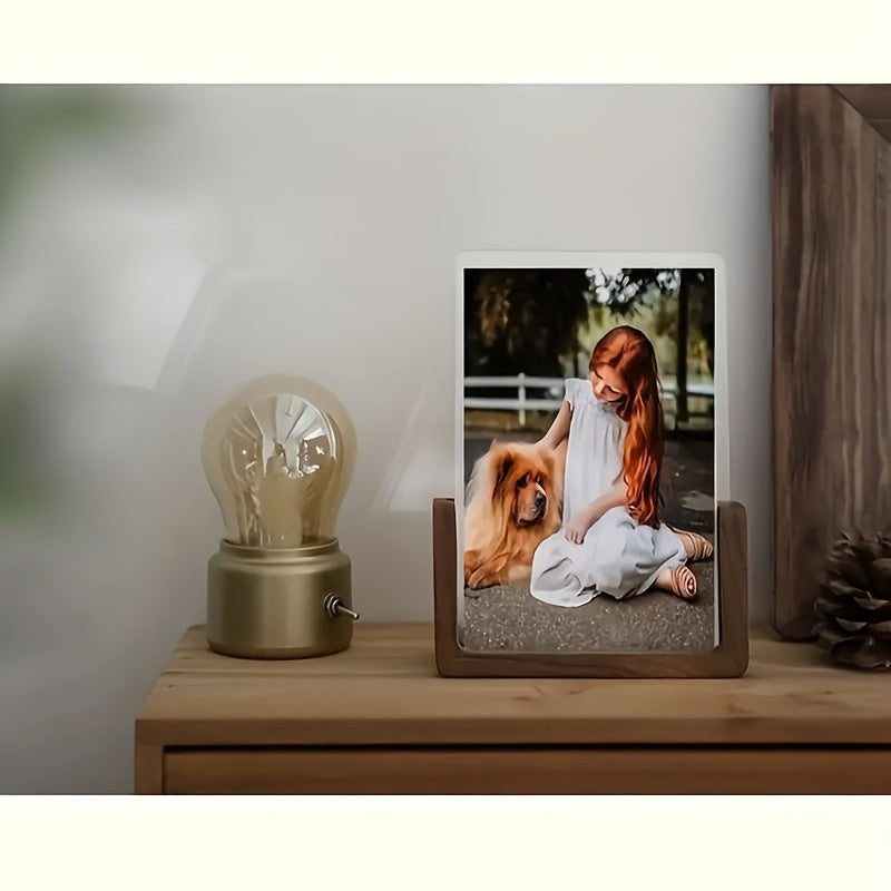 Rustic Wooden Photo Frame Base