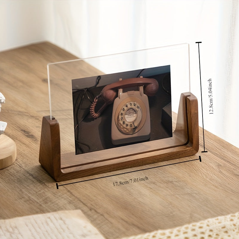 Rustic Wooden Photo Frame Base