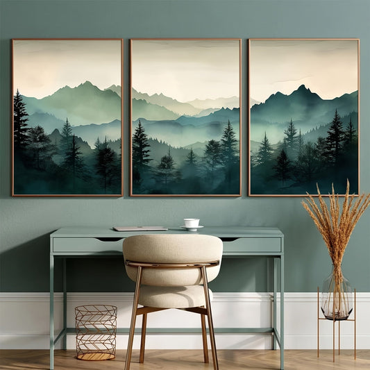 triple canvas wall art set