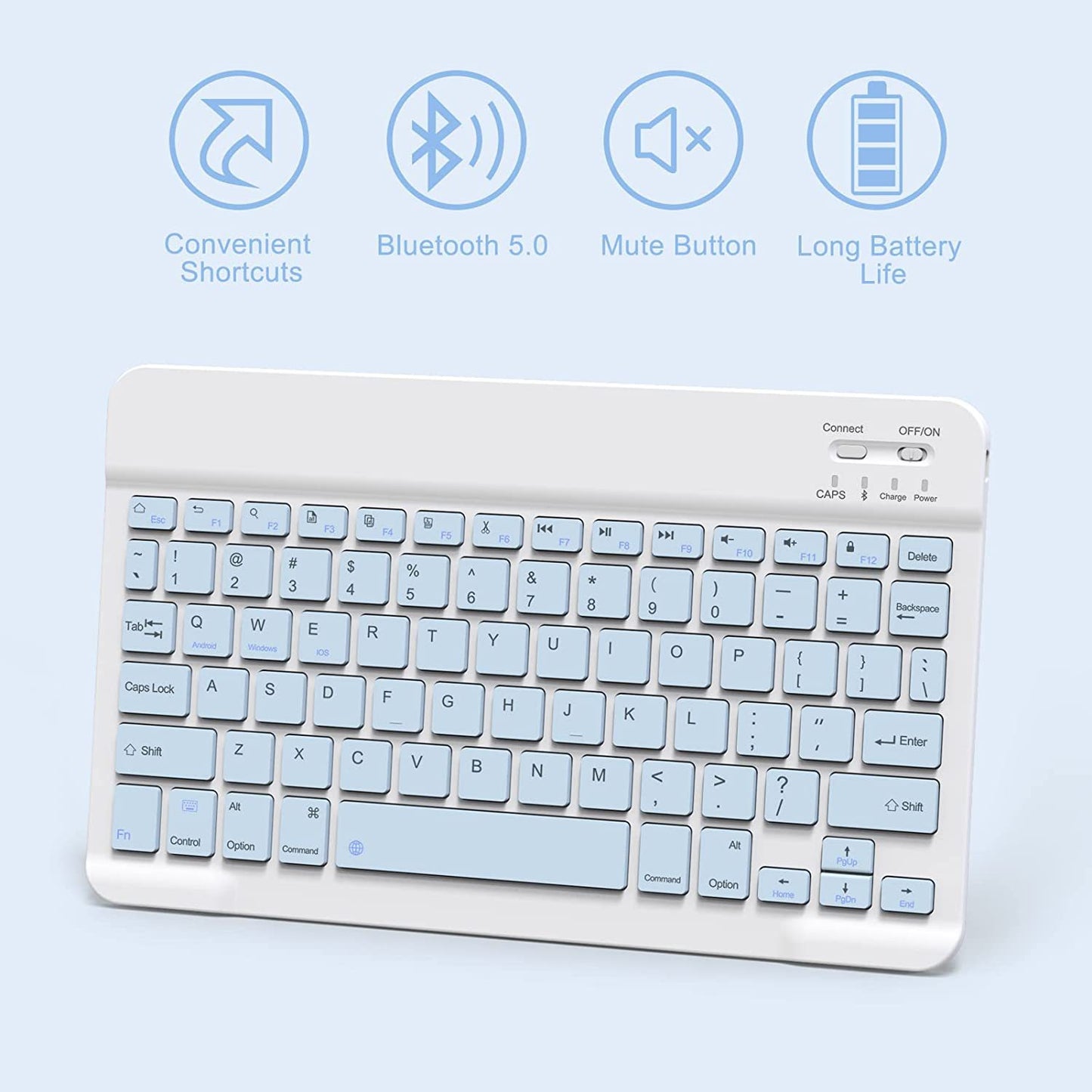 Bluetooth Keyboard Mouse Leather Case Protective Shell