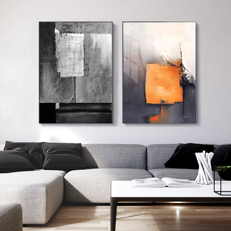 Scandinavian Abstract Gray Wall Art Modern Picture Poster