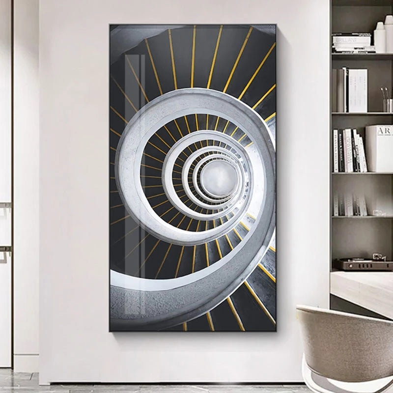 Architectural Wall Art Poster In Bright Canvas Decorative Painting