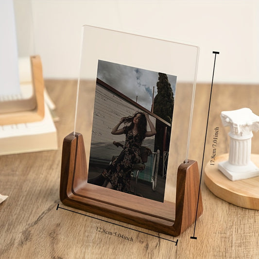 Rustic Wooden Photo Frame Base