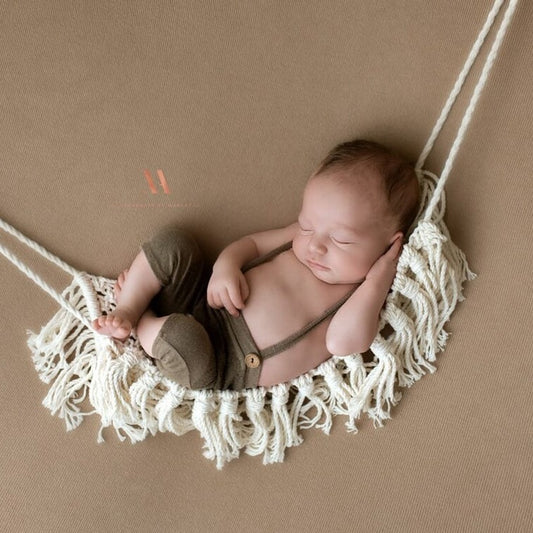 Photography Props Crib Shooting Auxiliary Hand-woven Hammock