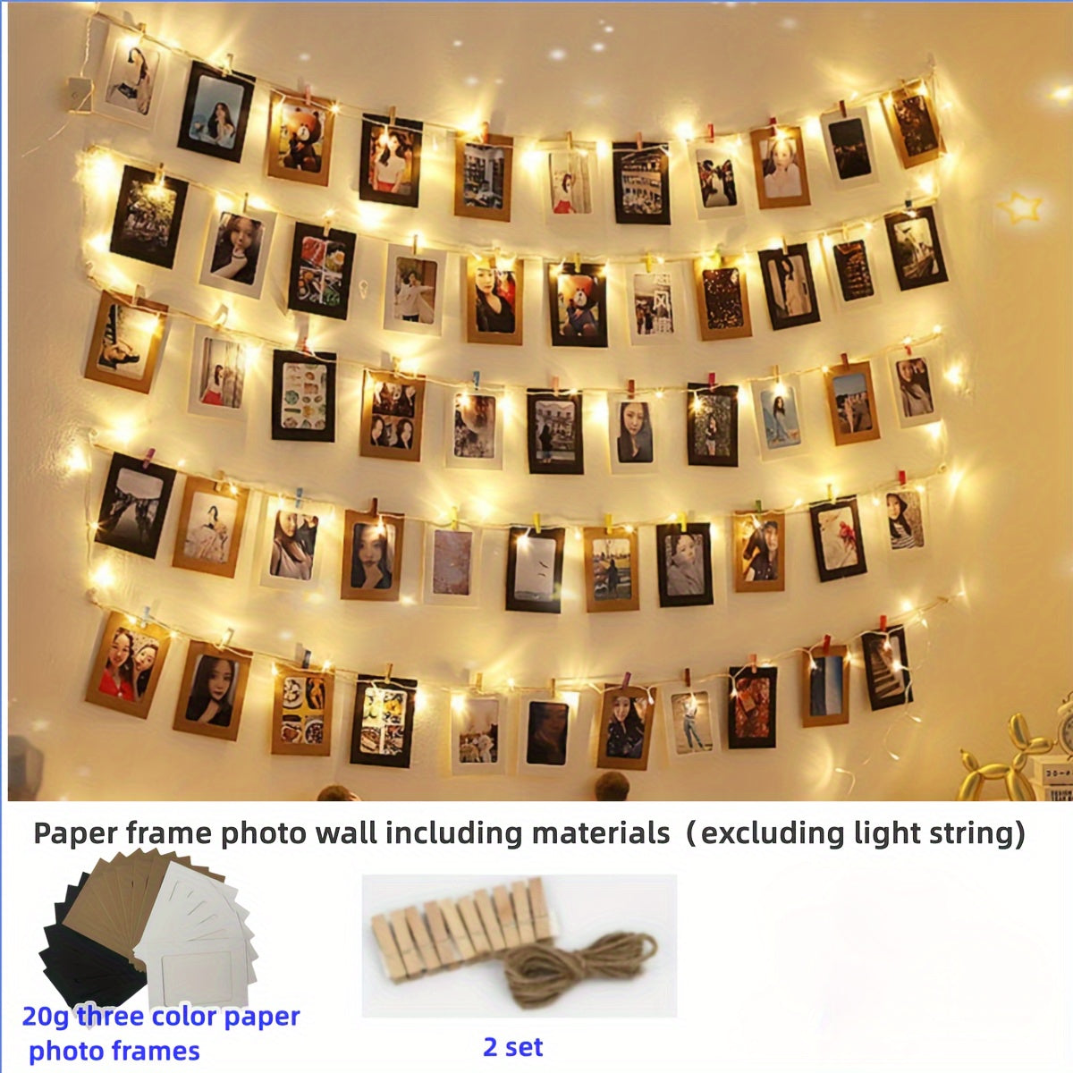 Wall Hanging Paper Photo Frame