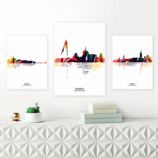 Minimalist Colorful Canvas Poster Decoration Painting