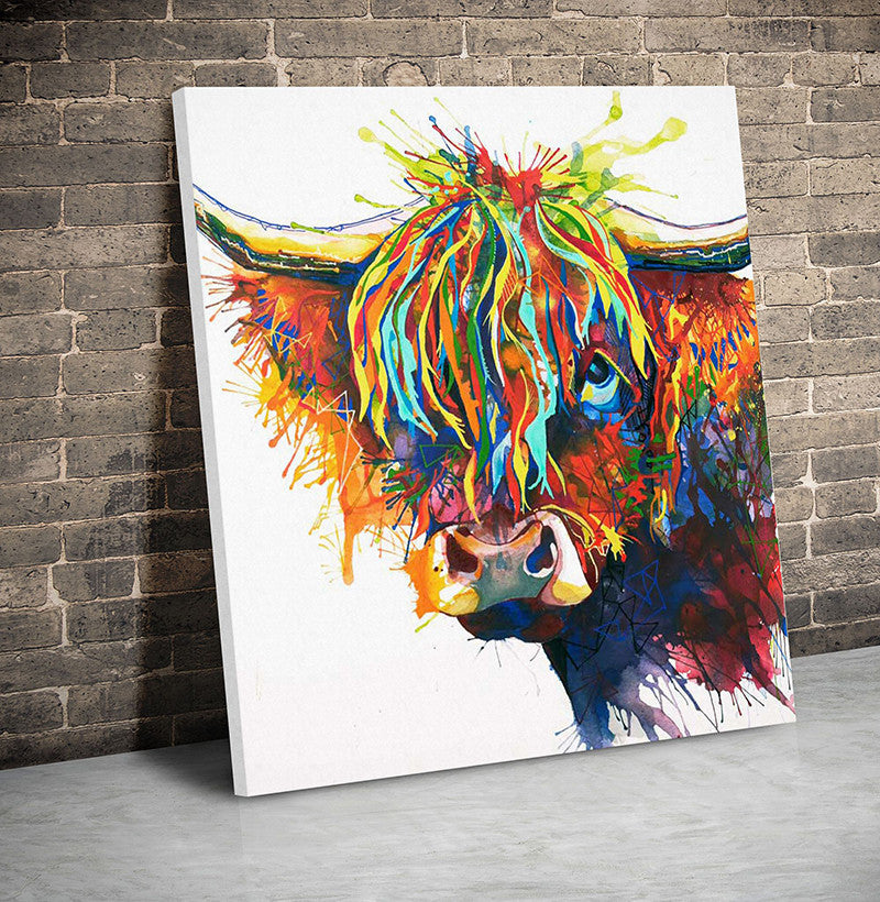 Animal Watercolor Canvas Poster Living Room Wall Picture