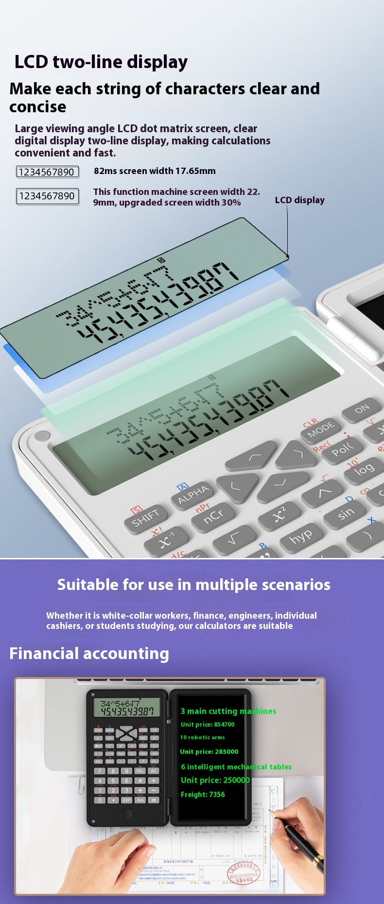 New Scientific Calculator Accounting Special Portable